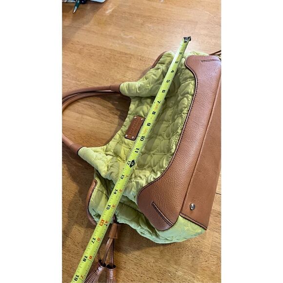 Kate Spade New York Stevie Quilted Bag greenish Yellow Great Condition - Picture 11 of 13